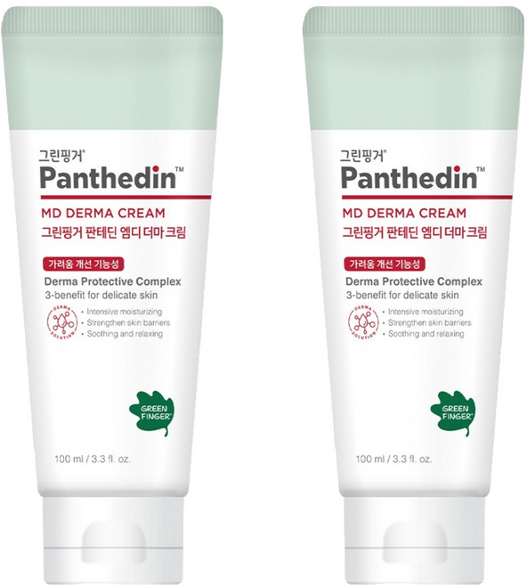 그린핑거 판테딘 엠디 더마 크림, 100ml, 2개