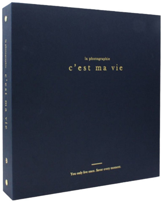 韓國 DREAM C'est ma vie 活頁自黏式相本, 海軍藍, 50張