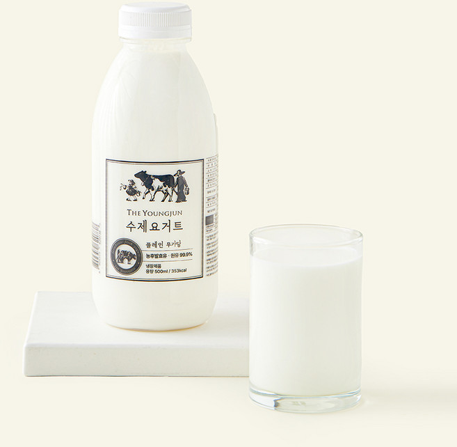 영준목장 수제 요거트 무가당 플레인, 500ml, 1개입, 1개