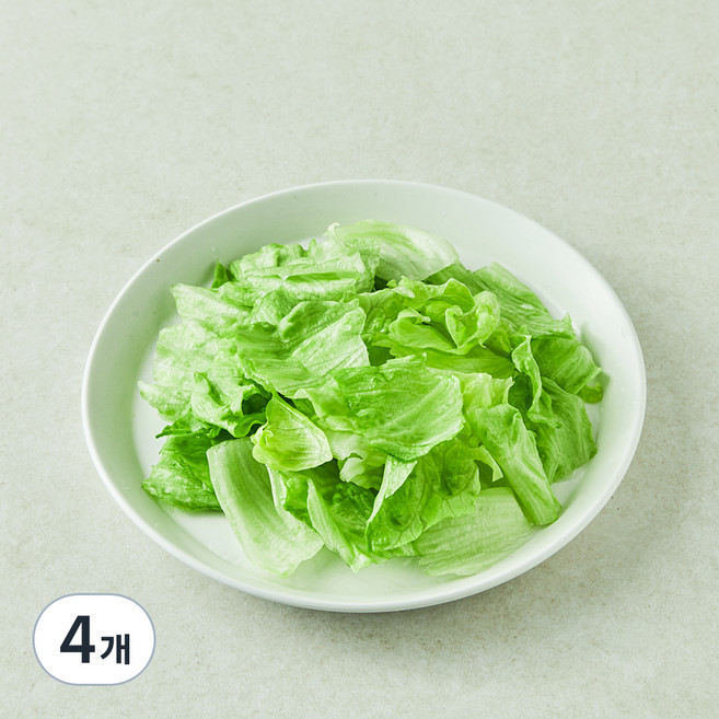 팜에이트 무농약 손질 양상추, 60g, 1개입, 4개