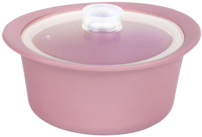 키에 다용도 실리콘 찜냄비 800ml, 핑크, 1개