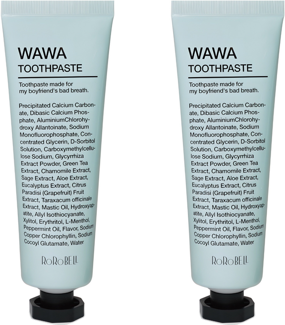 로로벨 와와치약 구취제거 불소, 100g, 2개