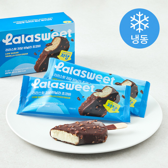 라라스윗 저당 바닐라 초코바 (냉동), 90ml, 4개입, 1개