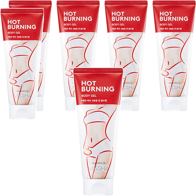 미샤 핫 버닝 바디 젤, 200ml, 6개
