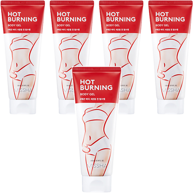미샤 핫 버닝 바디 젤, 200ml, 5개