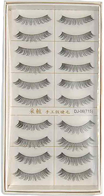 台灣 COSMOS 采粧 假睫毛 10對, DJ-06, 1組