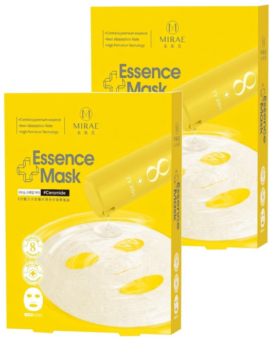 MIRAE 未來美 分子釘補水微分子精華面膜, 4片, 2盒