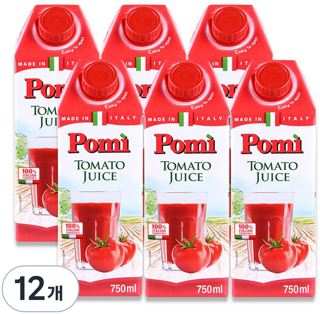 포미 토마토쥬스, 750ml, 12개