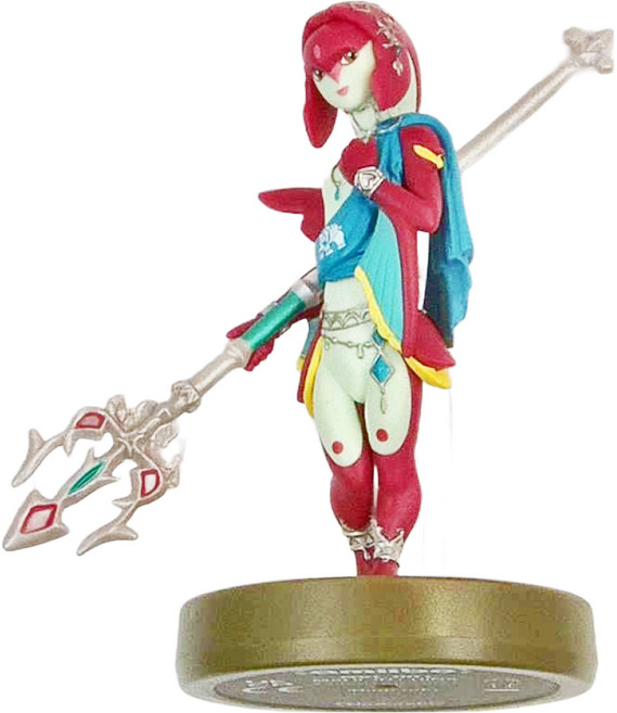 Nintendo 任天堂 amiibo 公仔 薩爾達傳說：荒野之息 米法 魚人 14歲以上, NVL-001, 紅色 + 藍色 + 白色, 1個