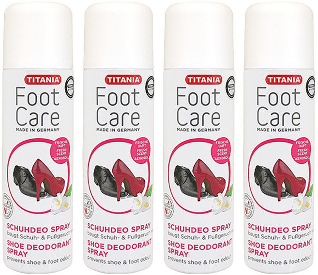티타니아 신발냄새 탈취제 스프레이 본품, 200ml, 4개