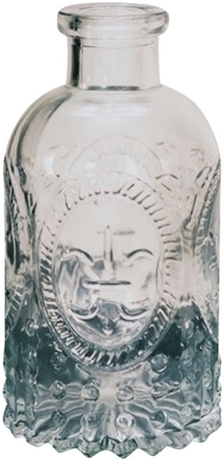 空氣選物 復古浮雕玻璃花瓶a, 1個, 透明