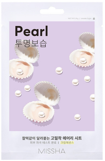 미샤 에어리 밀착 시트마스크 진주, 1개입, 1개