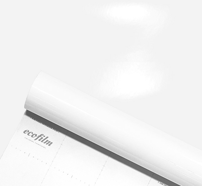 에코필름 유광 소프트 글로우 인테리어필름, 리얼 화이트 HC01