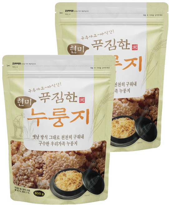 Maehong 香醇酥脆豐盛玄米鍋巴, 2個, 800g