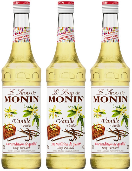 MONIN 莫寧 香草風味糖漿, 700ml, 3瓶