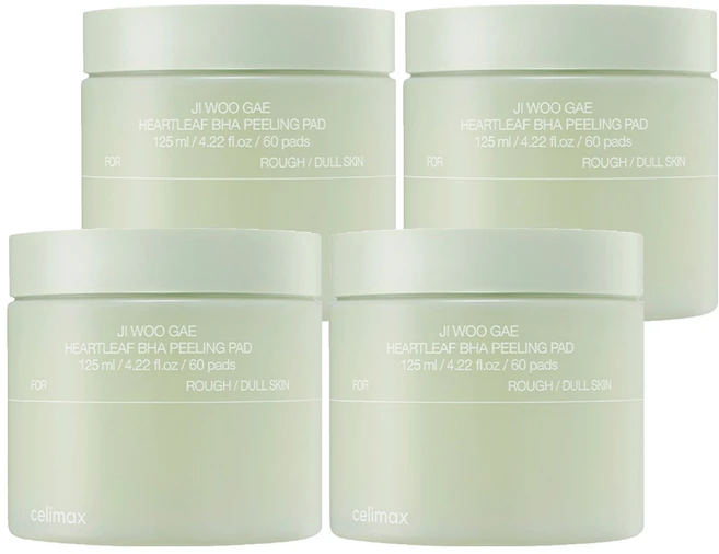 셀리맥스 어성초 바하 지우개 필링 패드 125ml, 60매입, 4개 - 쿠팡