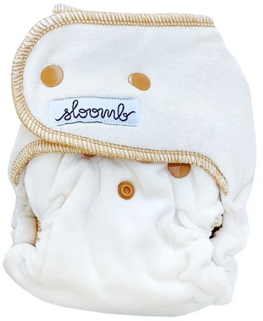 sloomb HLC 舒適軟毛巾面有機竹棉夜用布尿布 高吸水性, YARROW, 1件