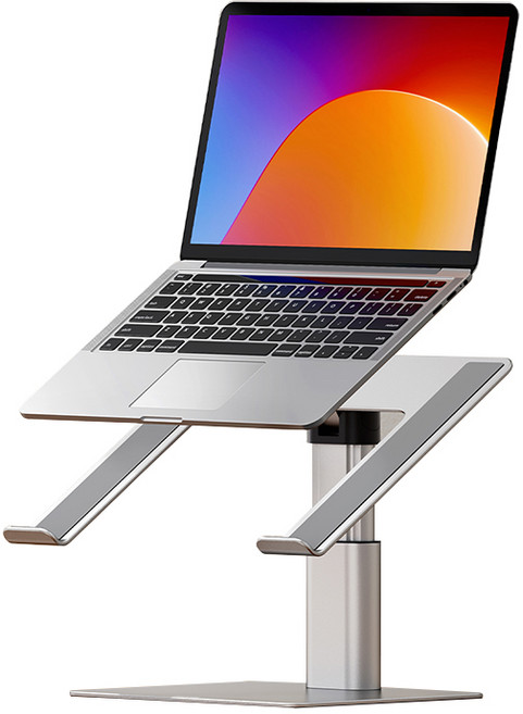 베이스어스 높이조절 고품질 메탈 노트북 스탠드형 거치대, 혼합색상, 1개