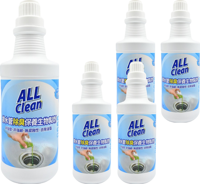 do it 多益得 ALL Clean 排水管除臭保養生物製劑, 946ml, 5瓶