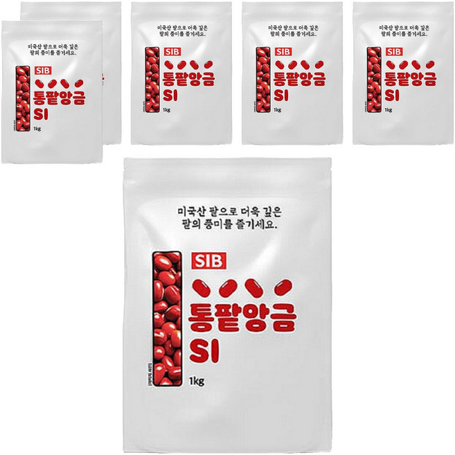 SIB선인 소울백서 가정용 베이킹 통팥앙금, 6개, 1kg