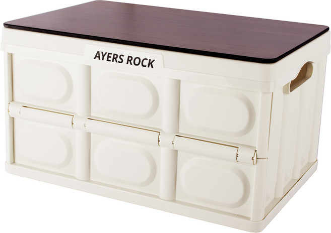 에어즈락 캠핑테이블 베이직타입 포켓 상판 + 일반형 폴딩박스 + 캠핑스티커 + 식탁매트, 상판(티크), 폴딩박스(크림화이트), 캠핑스티커(랜덤발송), 식탁매트(랜덤발송)