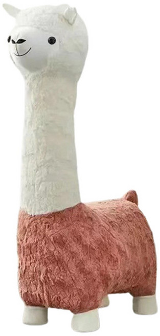 羊駝動物椅造型椅 大號, 粉色, 1個