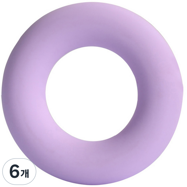LUAZ 矽膠握力器 25kg, 紫色, 6個
