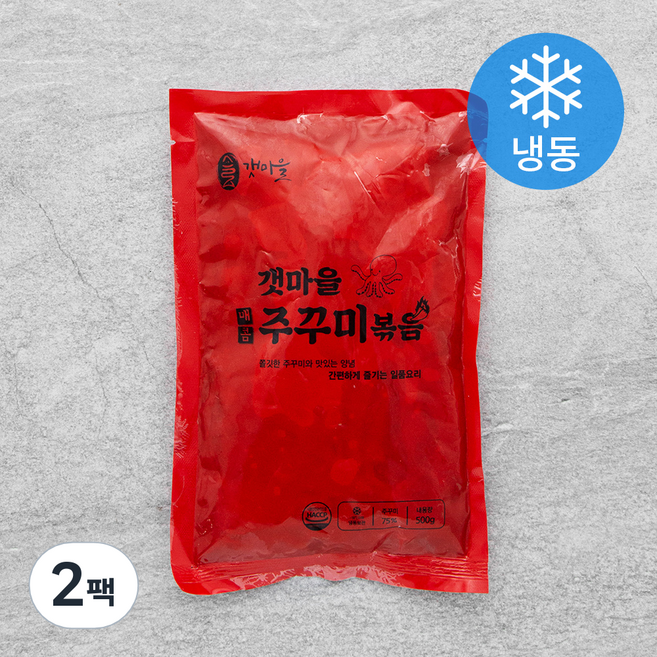 갯마을 매콤 주꾸미볶음 (냉동), 500g, 2팩