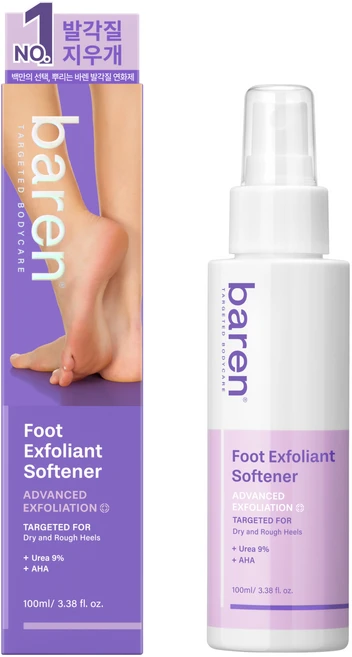 바렌 발 각질지우개 풋 소프트너, 1개입, 1개, 100ml - 쿠팡