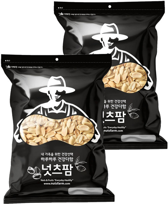 넛츠팜 볶음반태땅콩, 1kg, 2개