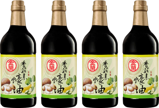 KIMLAN 金蘭 香菇素蠔油, 1L, 4瓶
