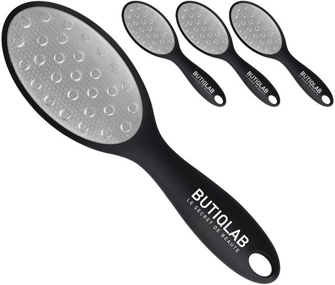 뷰티끄랩 S메탈 풋파일, 매트블랙, 4개