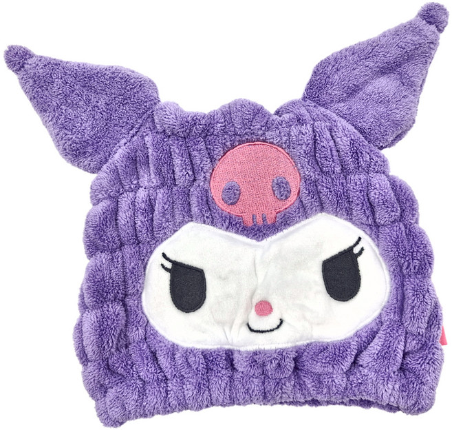 Skater TOC12 兒童乾髮帽 23 x 17cm, 庫洛米 紫色, 1個