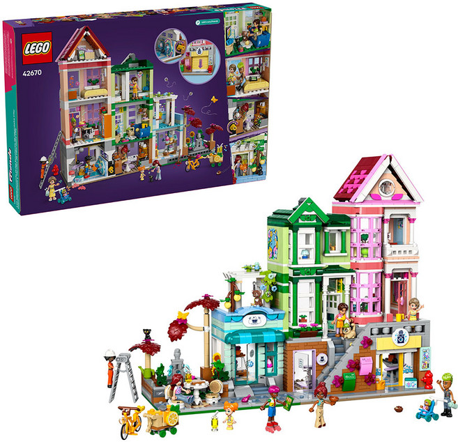 LEGO Friends系列 心湖城公寓和商店 42670, 1盒