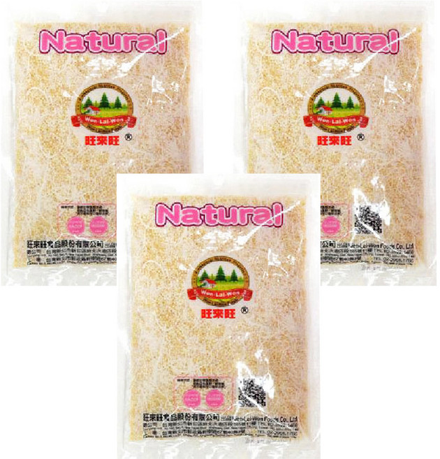 WON LAI WON 旺來旺 炒熟白芝麻, 150g, 3包