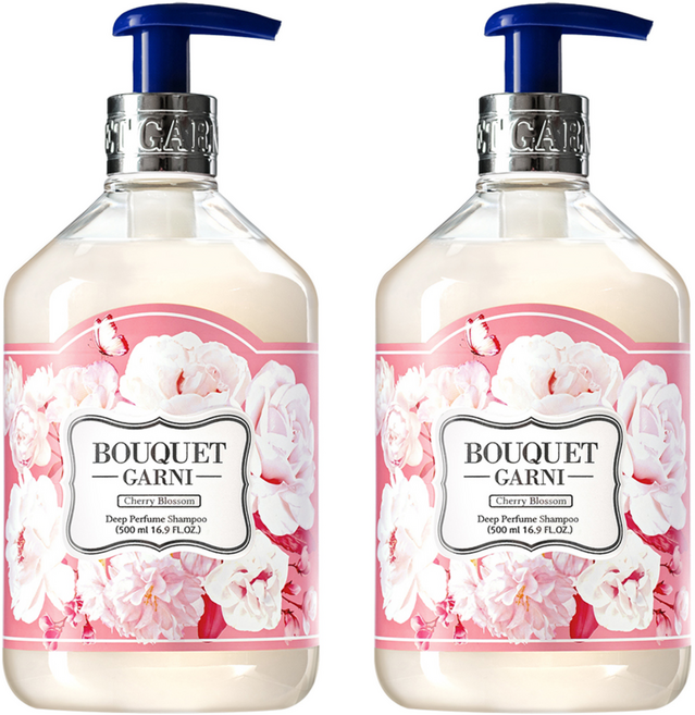 부케가르니 딥퍼퓸 샴푸 체리블라썸, 500ml, 2개