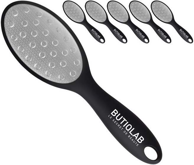 뷰티끄랩 S메탈 풋파일, 매트블랙, 6개