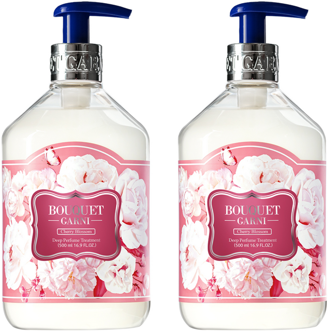 부케가르니 딥퍼퓸 트리트먼트 체리블라썸, 500ml, 2개