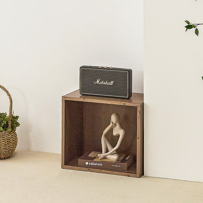 양지가구 DIY 공간박스 책장, 옹이, 1단