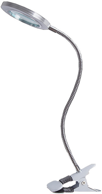 e-kit 逸奇 放大鏡LED環形照明夾燈 金屬軟管可調角度 8倍放大鏡 USB接口, UL-U31, 1個