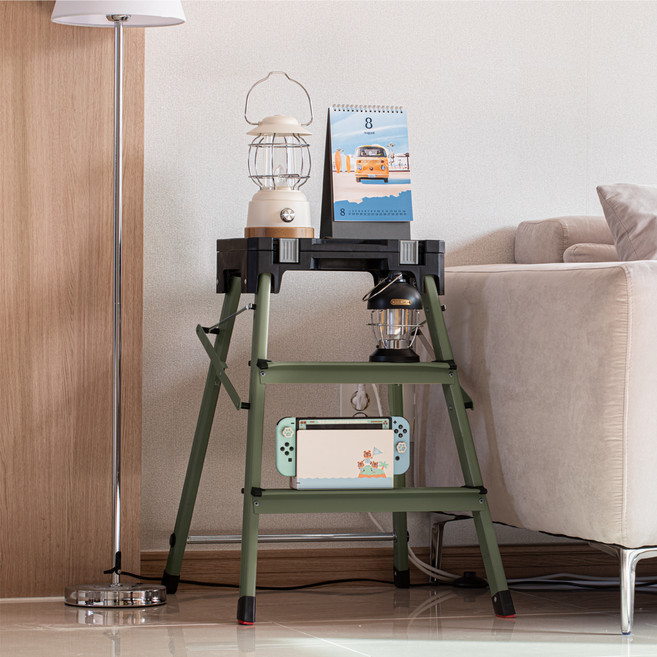 로티홈시스 멀티툴 사다리 3단 카키, 1개