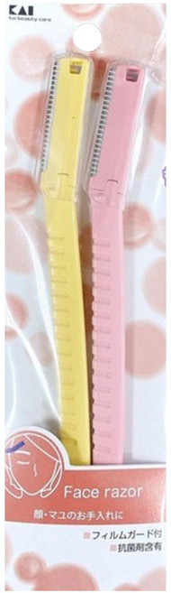 KAI 貝印 razor 修眉刀 2支, 1包