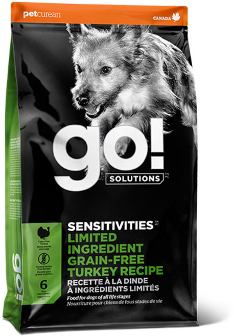 go 전연령 강아지 솔루션 LID 레시피 건식사료, 칠면조, 2kg, 1개