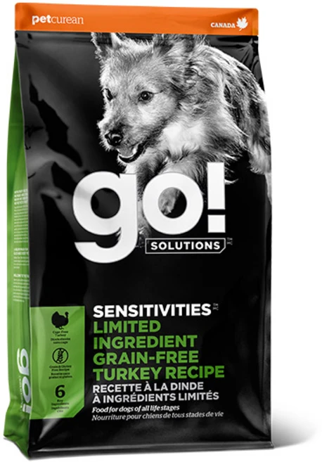 go 전연령 강아지 솔루션 LID 레시피 건식사료, 칠면조, 2kg, 1개 - 쿠팡