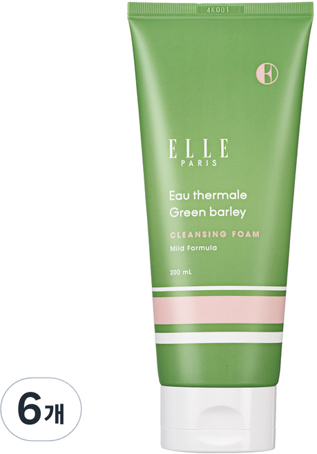 ELLE PARIS 오떼르말 그린베일리 클렌징폼, 200ml, 6개