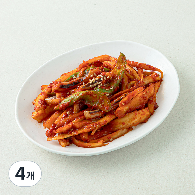 식탁위의사계 데친오징어 도라지오이무침, 140g, 4개