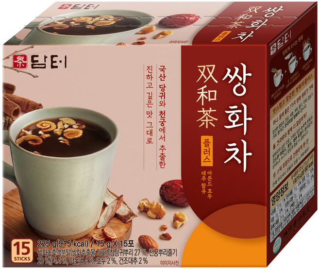담터 쌍화차 플러스, 15g, 15개입, 1개