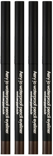 애리조 워터프루프 펜슬 아이라이너, 브라운 스모키, 4개