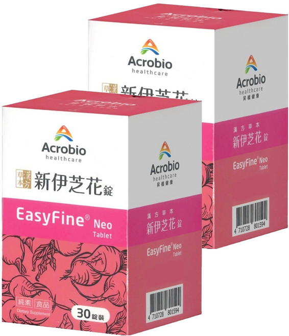 Acrobio healthcare 昇橋健康 草本漢方 新伊芝花錠, 30顆, 0.95g, 2罐