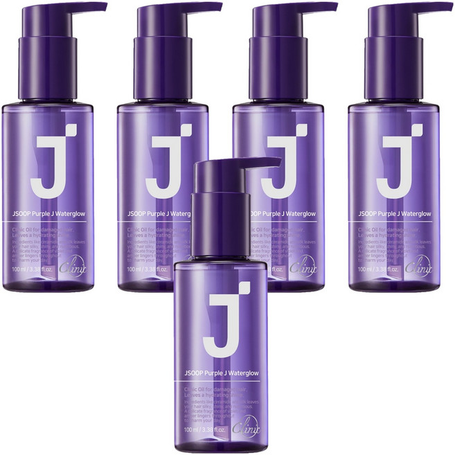 제이숲 퍼플제이 워터글로우 단백질 헤어 에센스, 100ml, 5개